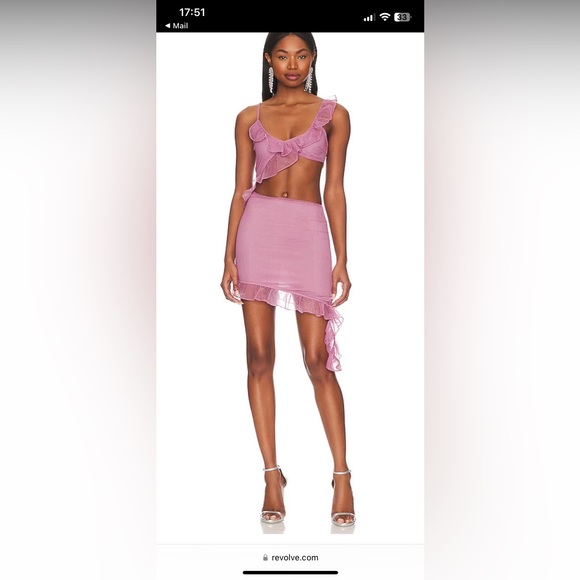 Revolve pink two-piece dress - Picture 3 of 4